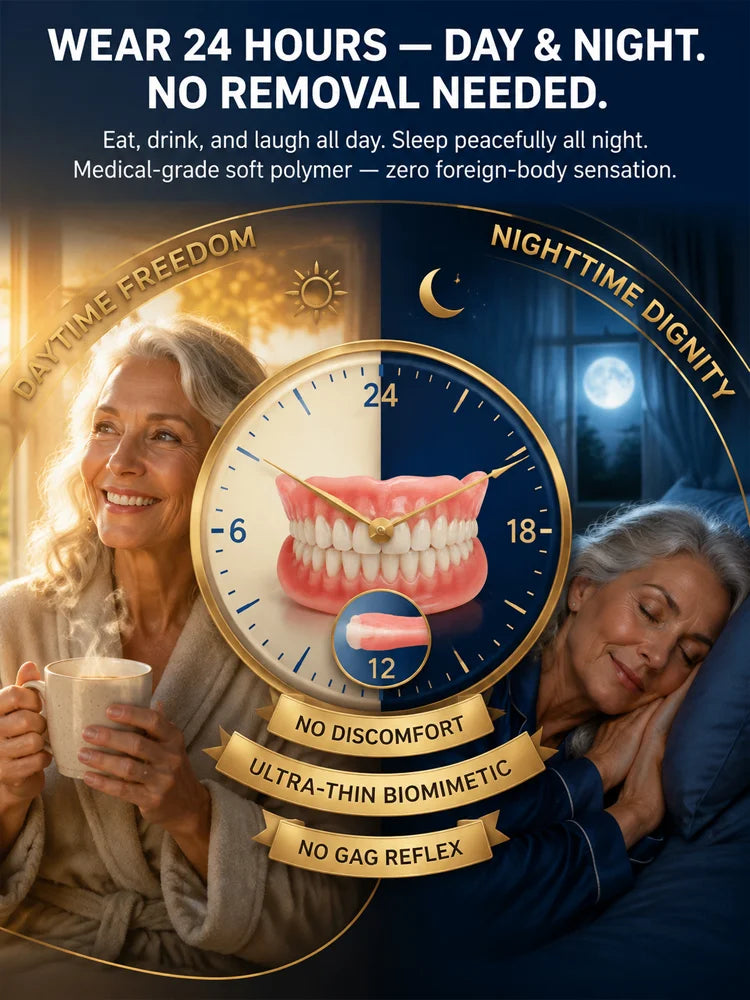 Premium Comfort-Fit Denture Set – Natural-Looking Smile, Easy At-Home Fit