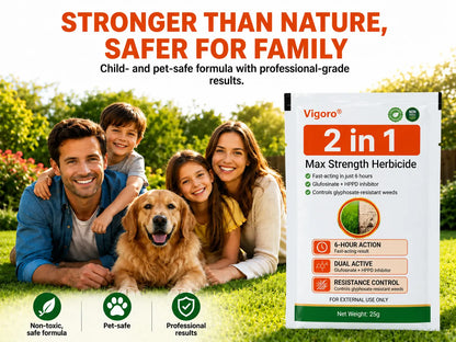 🔥Vigoro® Advanced 2-in-1 Pro+ Herbicide | Upgraded Formula for 6-Hour Rapid Kill, Root Eradication & Destroys Glyphosate-Resistant Weeds