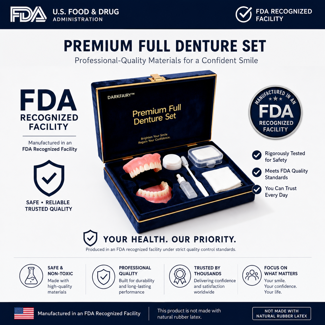 Custom-Fit Dentures — Designed for Comfort and a Natural-Looking Smile