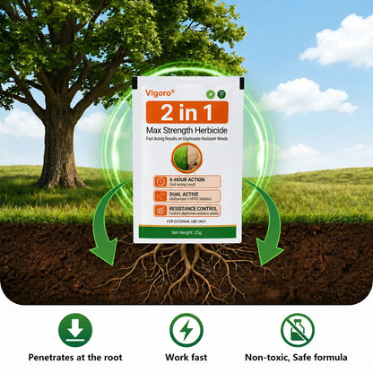 🔥Vigoro® Advanced 2-in-1 Pro+ Herbicide | Upgraded Formula for 6-Hour Rapid Kill, Root Eradication & Destroys Glyphosate-Resistant Weeds