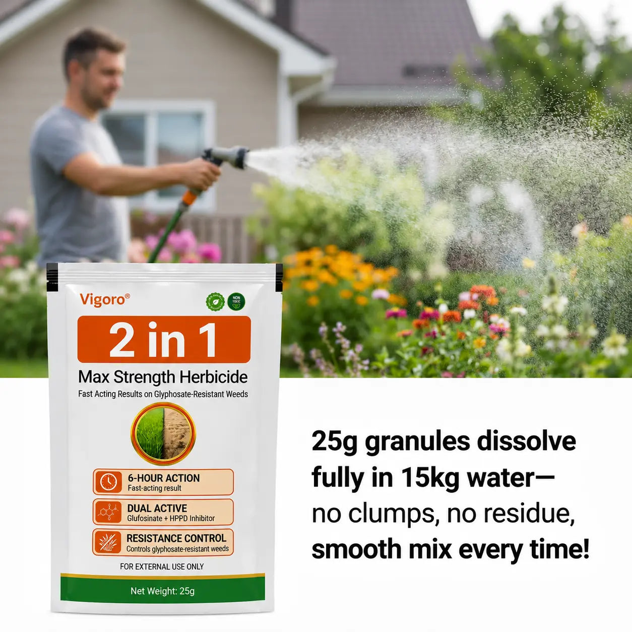 🔥Vigoro® Advanced 2-in-1 Pro+ Herbicide | Upgraded Formula for 6-Hour Rapid Kill, Root Eradication & Destroys Glyphosate-Resistant Weeds